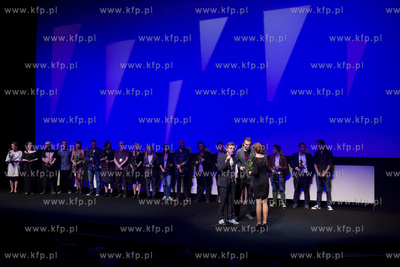 Gdynia. Festiwal Filmowy w Gdyni. Ekipa twórców filmu...