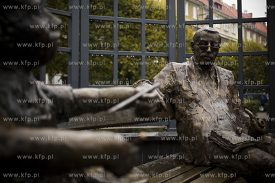 Uroczyste odsłonięcie pomnika Guntera Grassa w Gdańsku...