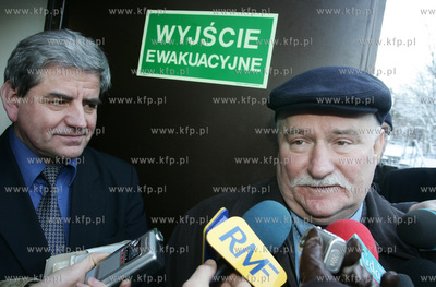 Lech Walesa w Instytucie Pamieci Narodowej w Gdansku...