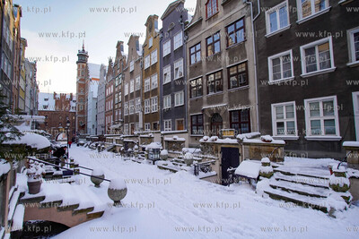 Zima w Gdańsku. ul. Mariacka. 16.01.2021 fot. Paweł...