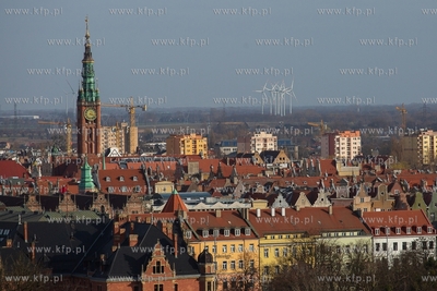 Panorama Gdańska, widok z Góry Gradowej. 24.03.2019...
