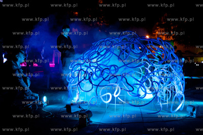 Pruszcz Gdanskich. Pierwsza edycja Festiwalu Swiatla.
Nz...