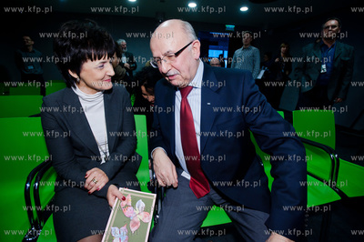 Gdansk. Centrum prasowe AmberExpo. Uroczystosc  przekazania...
