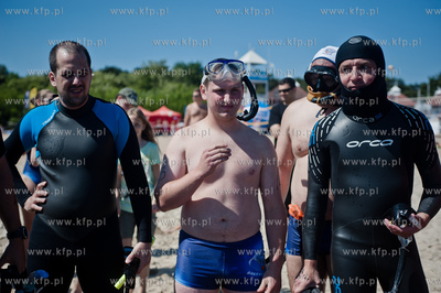 Gdansk. Plaza w Brzeznie. Diving Day 2013 - impreza...