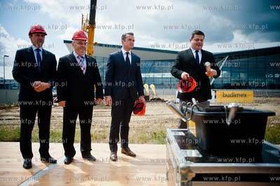 Gdansk. Rebiechowo. Uroczystosc wmurowania kamienia...