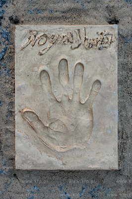 Gdansk. Solidarity of Arts. Uroczystosc odcisniecia...