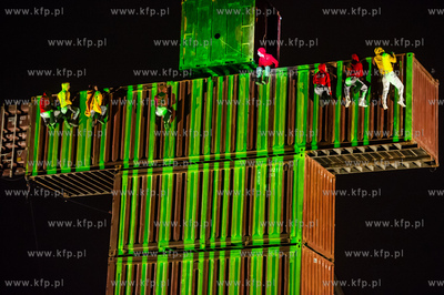 Gdansk. Plac Zebran Ludowych. XIX Miedzynarodowy Festiwal...