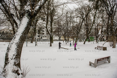Gdańsk. Wrzeszcz. Park Uphagena.  08.02.2017 fot....