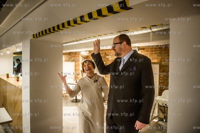 Gdańsk. Urząd Miasta. Otwarcie Baru Centrala, prowadzonego...