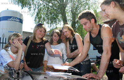 Ekipa filmowa Kryminalnych realizuje na Wybrzezu zdjecia...