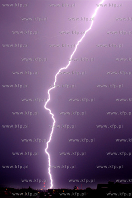 Burza nad Gdynia i Rumia. Potezne wyladowania atmosferyczne...