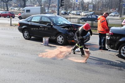 Gdansk. Wypadek na Walach Jagiellonskich na wysokosci...