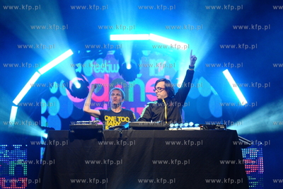 Gdansk. Plac Zebran Ludowych. Festiwal MTV Gdansk Dzwiga...