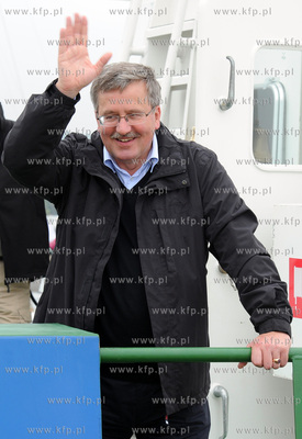 Sopot. Prezydent Bronislaw Komorowski uczestniczyl...