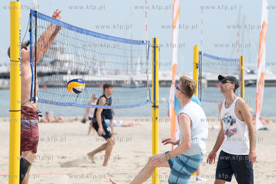Sopot, plaża. Mecze siatkówki plażowej przy molo
23.07.2022
fot....