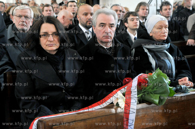 Bazylika Mariacka w Gdansku. Uroczystosci pogrzebowe...