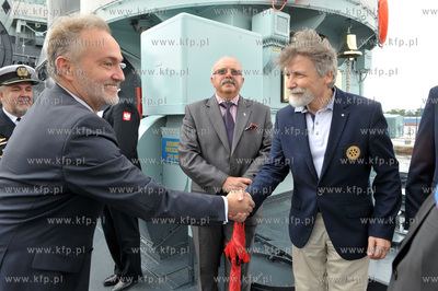 Gdynia. Odsłonięcie makiety dla niewidomych Okrętu...