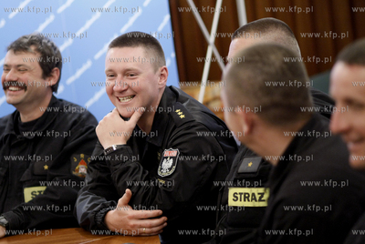 Gdansk. Urzad Miejski. Konferencja prasowa po powrocie...