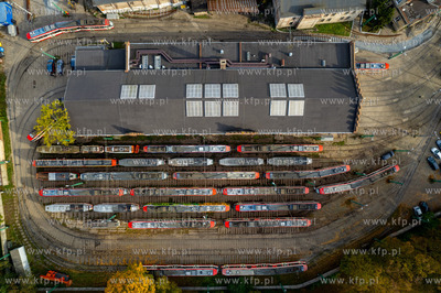 Zajezdnia tramwajowa w Nowym Porcie w Gdańsku. 20.10.2024...