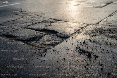 Ul. Hallera w Gdańsku Wrzesczu przed planowanym remontem....