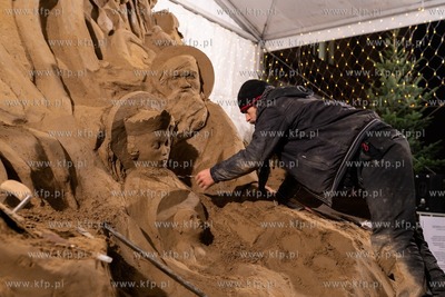 Wigilia Oliwska i prezentacja piaskowej szopki. 18.12.2020...