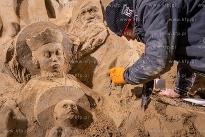 Wigilia Oliwska i prezentacja piaskowej szopki. 18.12.2020...