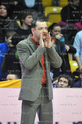 Gdynia. Mecz XXII kolejki Polskiej Ligi Koszykowki...