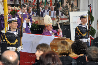 Gdansk. Bazylika Mariacka. Pogrzeb Macieja Plazynskiego,...