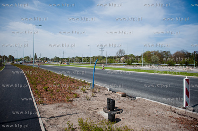 Gdansk. Budowa ulic i torowisk na ul Hallera i Uczniowskiej,...
