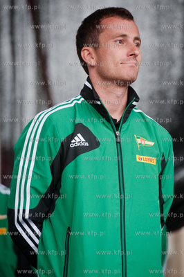 Gdansk. Scena na Targu Weglowym. Prezentacja druzyny...