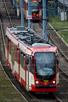 Gdansk Tramwaj ZKM na Al. Armii Krajowej.
19.04.2013
fot....