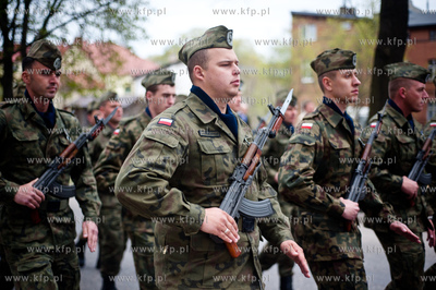 Obchody Swieta Konstytucji 3 Maja w Pruszczu Gdanskim.
Nz...