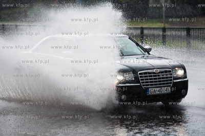 Gdansk. Wrzeszcz. Al. Grunwaldzka. Gwaltowny i intensywny...