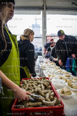 Gdansk. Targ Weglowy. XXIII Wigilia dla ubogich, samotnych...