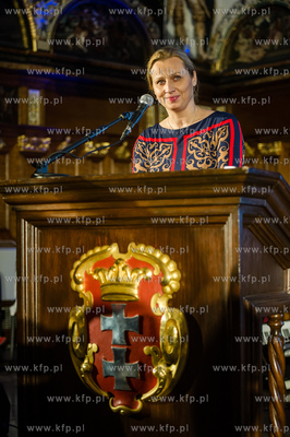 Gdansk. Dwor Artusa. Gala wreczenia nagrod dla zeglarzy...