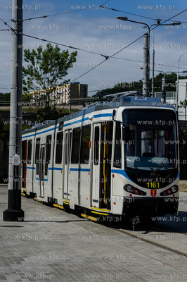 Gdansk. Wrzeszcz. Zajezdnia tramwajowa Zakladu Komunikacji...