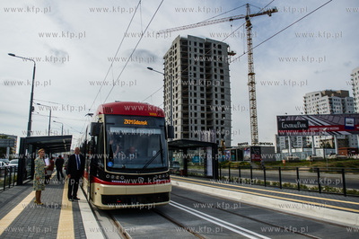 Gdansk. Morena. PIerwszy, probny przejazd nowo wybudowana...