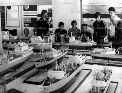 Wystawa modeli i zdjec statkow w hali Olivia w Gdansku...