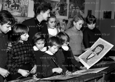 Zajęcia plastyczne w szkole podstawowej w Gdańsku.
1965
0006607z_listopad
Fot....