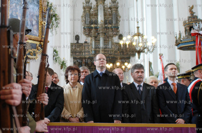 Gdansk, Bazylika Mariacka - uroczysta Msza sw. z udzialem...