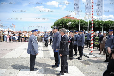 Sopot - molo. Uroczyste obchody Swieta Policji, podczas...