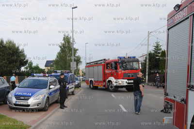 W Domu Opieki w Rumi doszlo do pozaru w pomieszczeniu...
