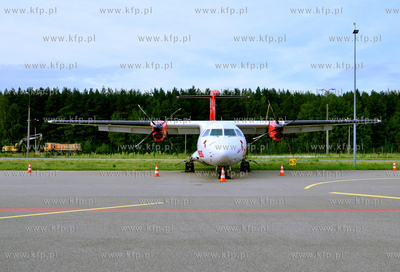 Plyta postojowa Portu Lotniczego im Lecha Walesy Gdansk...