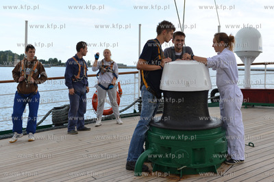 Dzien na Darze Mlodziezy ze studentami Akademii Morskiej...