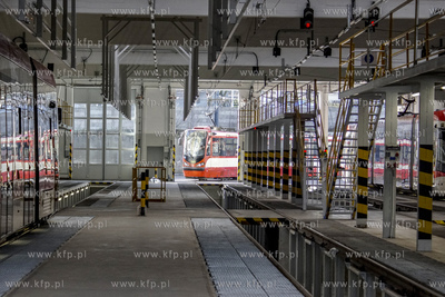 Zajezdnia Wrzeszcz. Nz. tramwaj d wag n8c 07.02.2020...