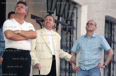 Pozar zabytkowego kosciola sw Katarzyny w Gdansku.
Nz....