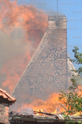 Pozar kosciola sw Katarzyny w Gdansku. 22.05.2006 Fot....