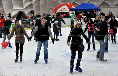 Oficjalne obchody Walentynek na gdanskim krytym lodowisku...