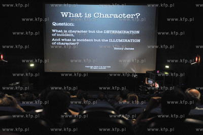 37 Gdynia Film Festiwal. Telemost, wyskład Syda Filda,...