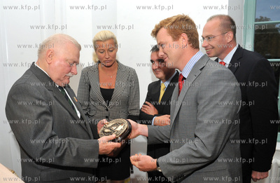 Urodziny Lecha Walesy w Palacu Opatow w Gdansku Oliwie....